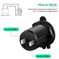 Car Cigarette Lighter Socket 12V-24V Waterproof Power Outlet Adapter Plug for Moto Boat Motorcycle Truck RV Cigar Jack Charger. 