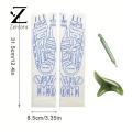 Zentora Acupressure Foot Tool Foot Massage Set with Acupuncture Point Printed Socks Stick for Circulation Health Care Reflexology Socks for Foot Massage Tool. 