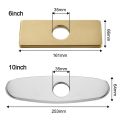 Stainless Steel Sink Base Decorative Panel Faucet Plate Hole Cover Faucet Deck Plate Tap Cover Deck Plate Bathroom Faucet Escutcheon Plate. 