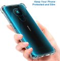 For Nokia 5.3 Back Cover Shockproof Transparent Soft TPU Silicone Protector Phone Case with Shock Absorption Bumper Corners. 