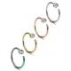 Nose Ring Stylish Skin-friendly Multi Colors Non Piercing Nose Hoop for Party. 