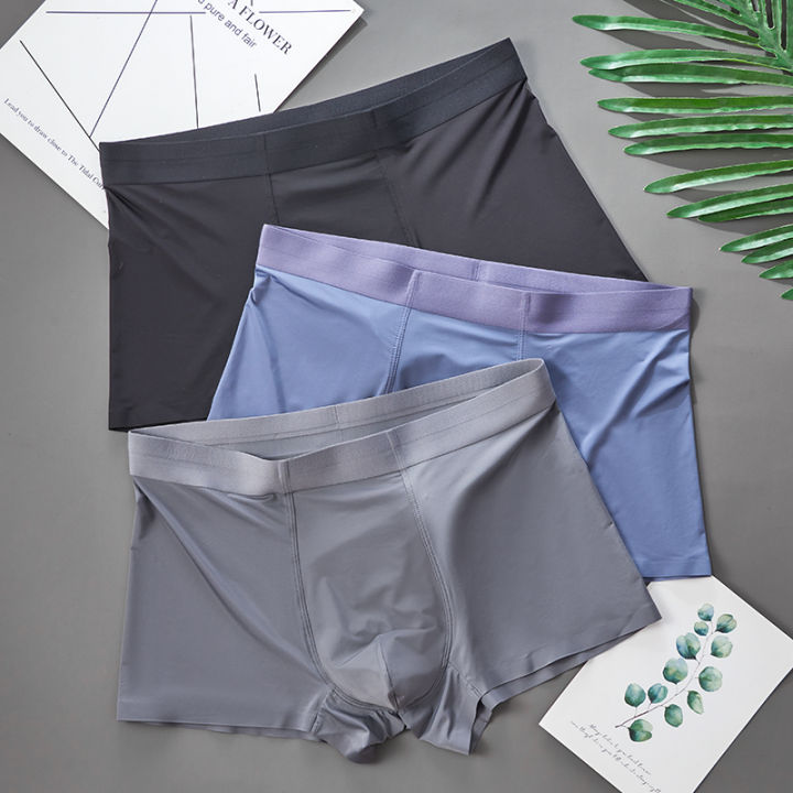 Men's%20Ice%20Silk%20Underwear%20Men's%20Summer%20Breathable%20Thin%20Traceless%20Mid%20Waist%20Boxers%20Graphene%20Sports%20Shorts%20-%20Image%205