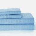 Egyptian Cotton Striped Bedsheet  / Hotel Bed Sheets and Pillow Case / King Size / Flat Sheet. 