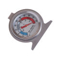 【ZIME】 Stainless Steel Metal Temperature Refrigerator Freezer Dial Type Thermometer. 