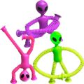 popit toys 1/3pcs Telescopic Alien Suction Cup Toys Kids Children Pop Tube Sensory Playing Stress Relief Fidget Games Early Education ToyParty Packs Sets. 
