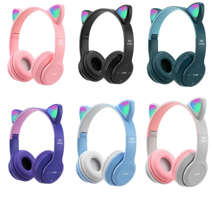 P47M%20Foldable%20Cute%20Cat%20Ear%20Headset%20LED%20Lights%20Glowing%20Headphones%20Earphone%20Universal%20-%20Image%207