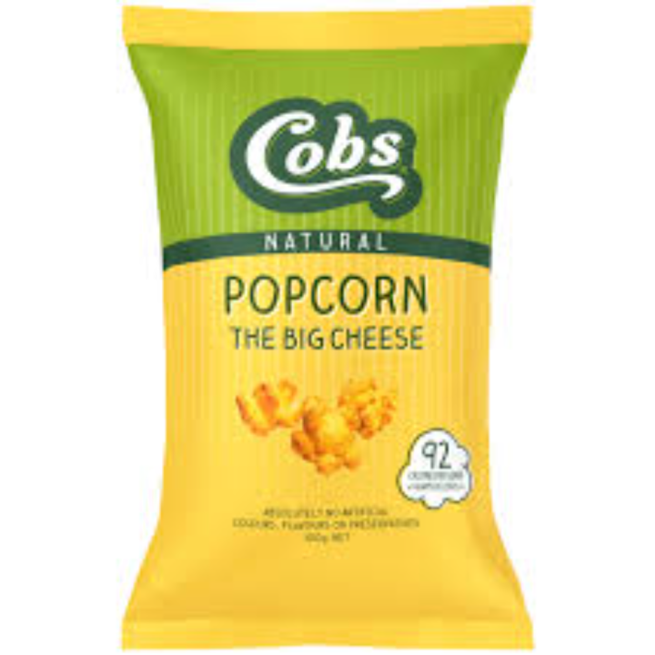 Cobs Natural Popcorn The Big Cheese 100g