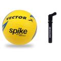 Vector X Spike Moulded Volleyball with Air Pump  (FROM INDIA SAB). 