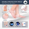 3 Pairs Heel Cups, Plantar Fasciitis Inserts Pads, Gel Heel Cushion, Silicone Heel Protectors, Great for Plantar Fasciitis, Achilles Tendinitis & Heel Sore, for Women & Men. 