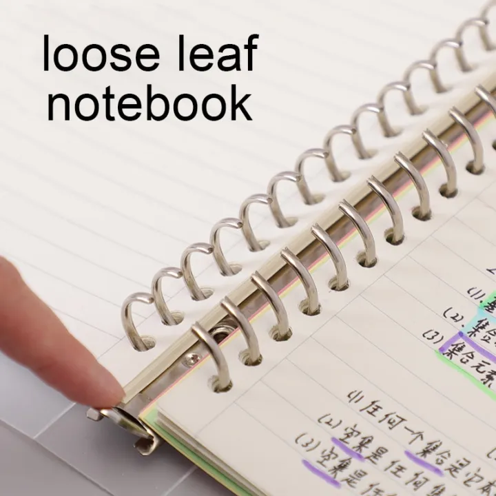 Loose%20Leaf%20Notebook%20A5/B5/A4%20PVC%20Cover%20Binder%2060%20Sheets%20Dotted/Lined/Blank/Grid%20Refillable%20Office%20School%20Supplies%20Stationery%20-%20Image%204