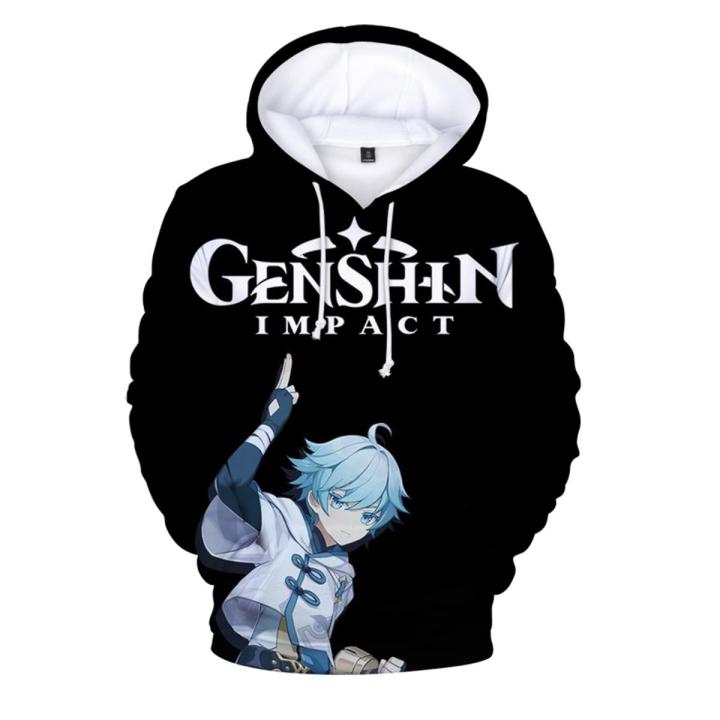 IMPRESSWIT Genshin Impact Hoodies Men Women Anime Cartoon IMPRESSWIT Genshin Impact Hoodies Men Women Anime Cartoon