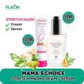 Mama's Choice Stretch Mark Lotion Cream (100ml) & Serum (50ml) Halal, Natural Maternity Skincare For Pregnant Moms SAB (FROM MALAYSIA). 