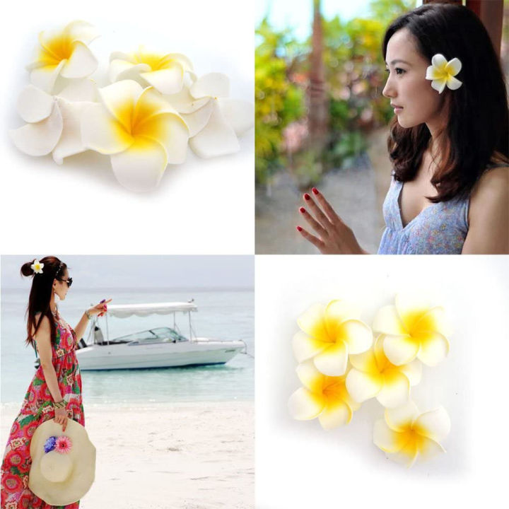 100Pcs%20White%20Foam%20Hawaiian%20Frangipani%20Artificial%20Plumeria%20Flower%20Petals%20Cap%20Hair%20Hat%20Wreath%20DIY%20Wedding%20Decoration%205cm%20-%20Image%208