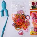 Hand Loom Rubber Bands / DIY Tool Set Colourful Waves Machine Bracelet Handicrafts Kit Set Packet -01 Pcs. 