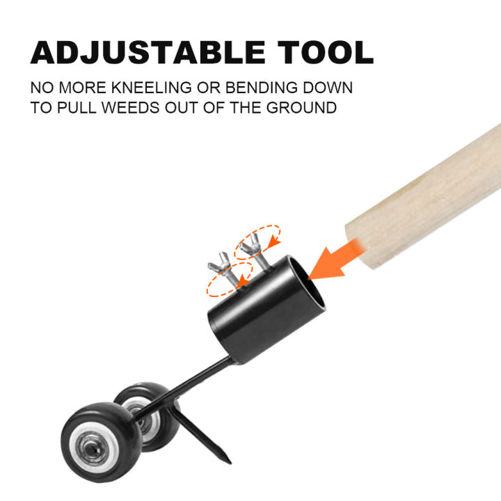 KOGEEK%20Adjustable%20Length%20Idler%20Wheel%20Garden%20Gap%20W-eed%20Extractor%20Portable%20Outdoor%20Labor-Saving%20Weeder%20-%20Image%207