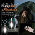 【ThinkWay】Portable keychain light led Flashlight mini torch light led tourch light powerful torchlight Camping Light Battery Powered Lamp LED Emergency Light Battery Lantern High Power Torch COB work light Keychain Flashlight. 