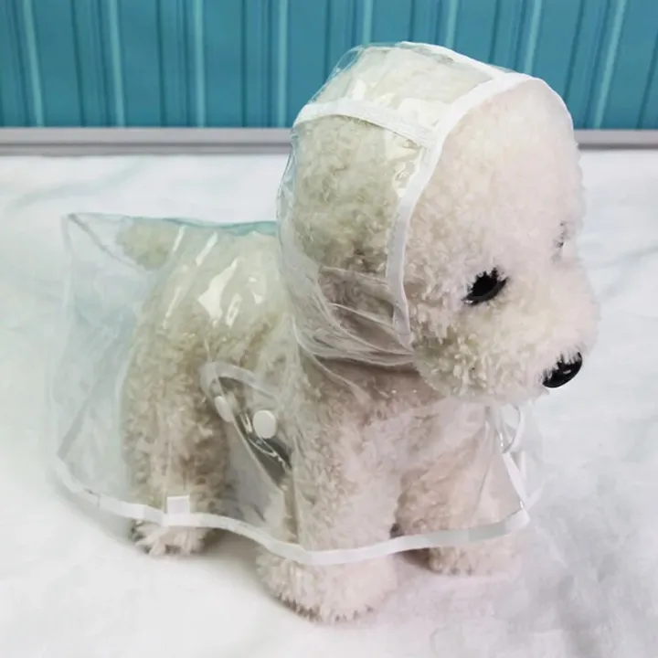 【wholesle668 Store】Waterproof Transparent Raincoats XS-XL Dog Spring Rain Coats Light Clothes Pet Accessories Puppy Rain