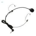 3X 3.5mm Right Angle Telescopic & Foldable Head-mounted Headset Microphone. 