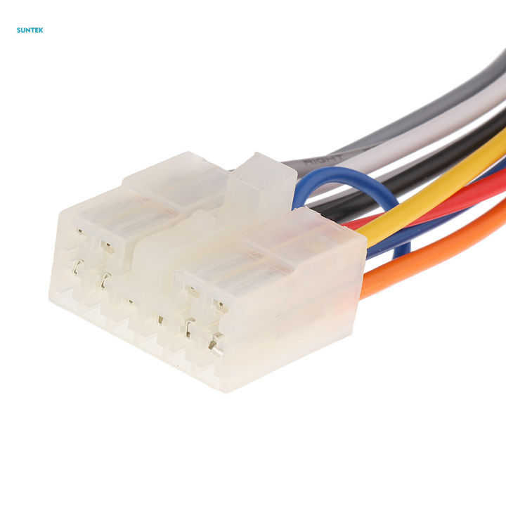 6.3" Car Stereo Wire Audio Wiring Harness Adapter Plug 10pin+6pin for Toyota