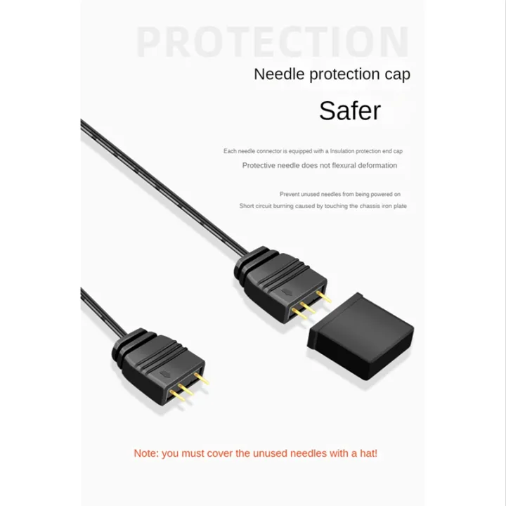 COOLMOON%205V%203Pin%20to%20SATA%20RGB%20Controller%20ARGB%20Controller%20Controller%20HUB%20Computer%20Fan%20LED%20Lighting%20RGB%20Control%20Cable%20-%20Image%202