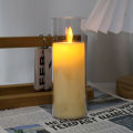 Led Flameless Electric Candles Lamp Acrylic Glass Battery Flickering Fake Tealight Candle Bulk for Wedding. 