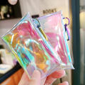 Wallet With Keychain Mini Wallet Transparent Purse Ladies Wallet Keys Pouch Laser Coin Purse Coin Purse. 