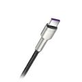Baseus Cafule Metal Series 100W Fast Charging & Data Transfer Cable 2m USB-C to USB-C – Durable Braided Design. 