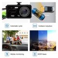 4-inch IPS Touchscreen Dash Cam 1080P Auto DVR Dual Lens Auto Camera Dashcam Wide Angle Video Recorder Reversing Camera Night Vision. 