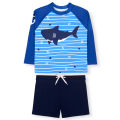 Big Boys Swimwear Fashion Swimming Bathing Surfing Swimsuit Set Tops+Pants NoCap 2Pcs Children Training Suit. 