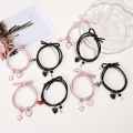【ALLGOOD】Jewlry 2021 Latest 2 Pcs/Set Best FriendMagnetic Attract Bracelets for Women Lovely Cartoon Cat Heart-shaped Love Attraction Bracelet for Girl Fashion Women Jewelry. 