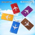 Reusable Aluminium Travel Luggage Tags Suitcase Labels Stainless Steel Loop Name ID Card with Ropes Bag Tag for Suitcase Baggage. 