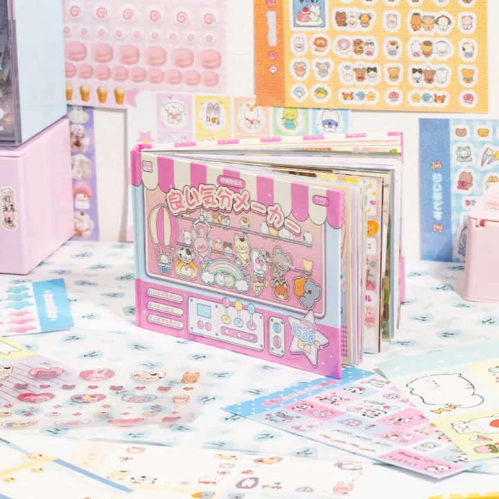 72Pcs%20Korean%20Style%20Cute%20Cartoon%20Patterns%20Sticker%20Book%20DIY%20Craft%20Handmade%20Scrapbook%20Stickers%20Sweet%20Various%20Styles%20Notebook%20Journal%20Decor%20Collage%20-%20Image%209