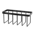 OUMERY Euro Kitchen Organizer for Plates, Cutting Boards Bakeware Reusable Containers, and Lids Holder Rack Black. 