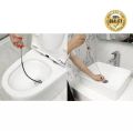 Stainless Steel Hair Catching Drain Cleaner Spring Wire Sink Cleaning Stick Drain Plunger Unblocked Kitchen Bath Rod Hair Remover - 5ft (160cm). 