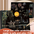 Handmade Accessories Adults Scratching Drawing Decompression Tool Toy Scraping Painting Birthday Gift DIY Craft A. 