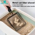 Reliable Cat Litter Cleaning Tool Convenient Non-stick Metal Cat Litter Scoop with Long Handle Easy Pet Cleaning Tool for Southeast Asian Buyers. 