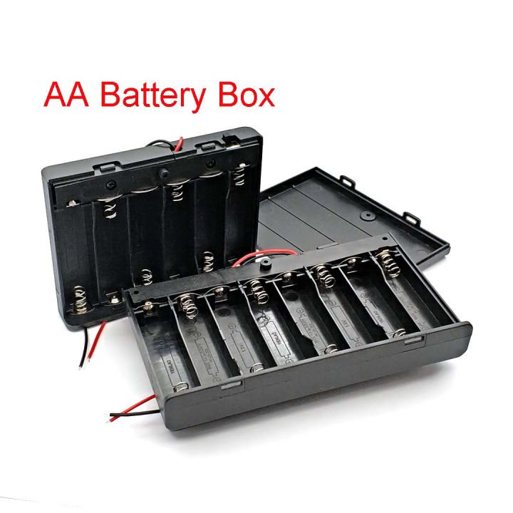 6x 8x Aa Holder Storage Case Box With Switchcover For 9v 12v Aaa ...