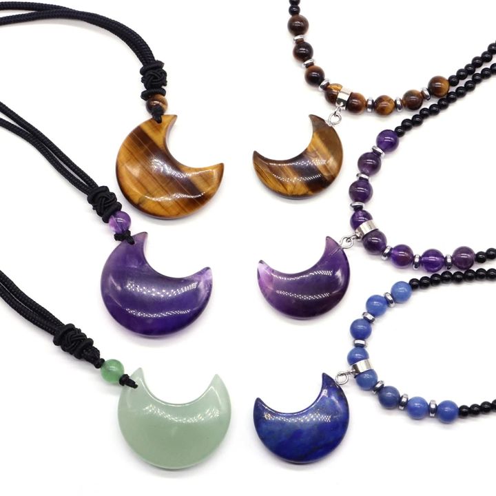 Natural Amethyst Owl Pendant Necklace - Purple Gemstone On Cord, Healing Chakra Jewelry