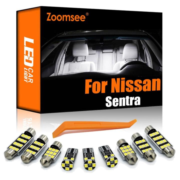 white -8PC】 Zoomsee Interior For Nissan Sentra B13 B15 B16 B18 1990-2017 2018 2019 2020 2021 2022 Canbus Car Dome Light Kit