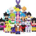 Compatible with LEGO Dragon Ball Son Goku Super Saiyan Vegeta Broly Building Blocks Minifigures Children's Toys. 
