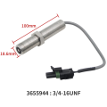 1 Piece Speed Sensor Transmission RPM Alarm Ohm Switch Sensor for Cummins Engine Silver. 