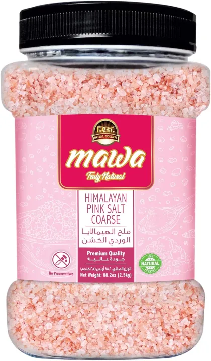 Mawa Himalayan Pink Salt Coarse 2.5kg | Non Iodized Himalayan Coarse Salt | Himalayan Salt Jar 2.5kg  FROM DUBAI (SAM)
