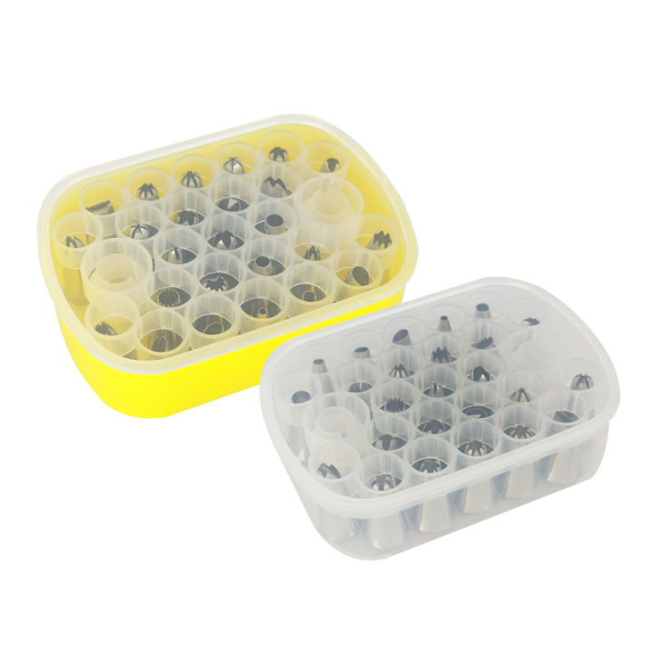 Cake Laminating Nozzle Set 27 Pieces Set 25 Cake Cookie Nozzle Baking Laminating Set Converter Baking Tools