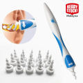 Find Back Ear Wax Removal – Silicone Smart Swab Disposable Ear Wax Cleaner System With 16 Replacement Heads. 