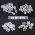 2pcs DIY Anti Dust Plug Transparent Charge Port Dust Plugs For iPhone Type C Android 3.5mm Stopper Protector Cap Mobile Phone Pendant. 