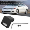 Aluminum Car Hood Release Latch Handle Repair Kit for Honda Civic 96-05 CRV 1997-2006 Element 03-11 automobiles New arrives. 