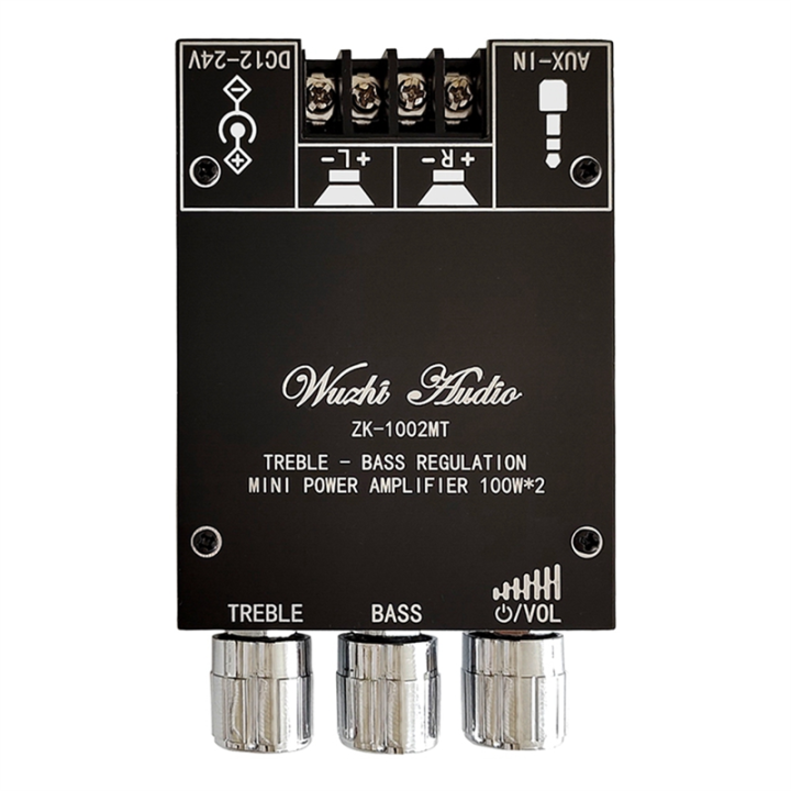 -1002MT Bluetooth 5.0 Power Amplifier Board 100W Channel Amplifier Board Kit with Short Circuit Protection APP Control