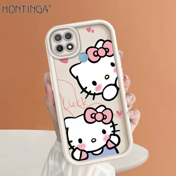 Hontinga%20for%20OPPO%20A15%20A15S%20Back%20Cover%20Cute%20Shy%20Hello%20Kitty%20Pattern%20Ladder%20Soft%20Camera%20Protection%20Rubber%20Phone%20Case%20for%20Girls%20-%20Image%202