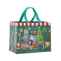 Reusable Christmas Gift Bags Foldable Tote Bags For Christmas Shopping Festive Holiday Gift Bags Large Capacity Shopping Bags Santa Claus Gift Bags. 