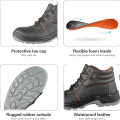 Safety Boots | Safety Shoes | High Ankle Safety Shoe | Vista Plus High Ankle Safety Shoe | High Ankle fine Material Safety Shoes with Good Bond Strength for Industrial Work,100% rexcine | Waterproof | Puncture Proof | Anti- Skid. 